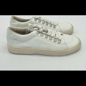 Zara Girls White Sneakers with Metal Stars 36 (EU)